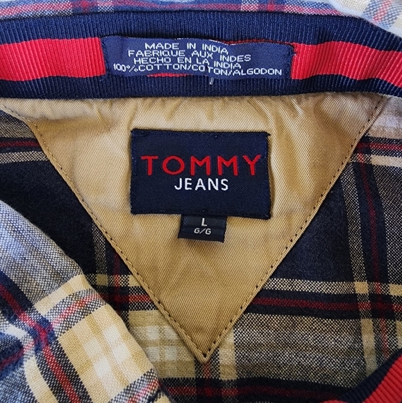 Vintage 90s Tommy Jeans Plaid Shirt - Picture 2 of 9